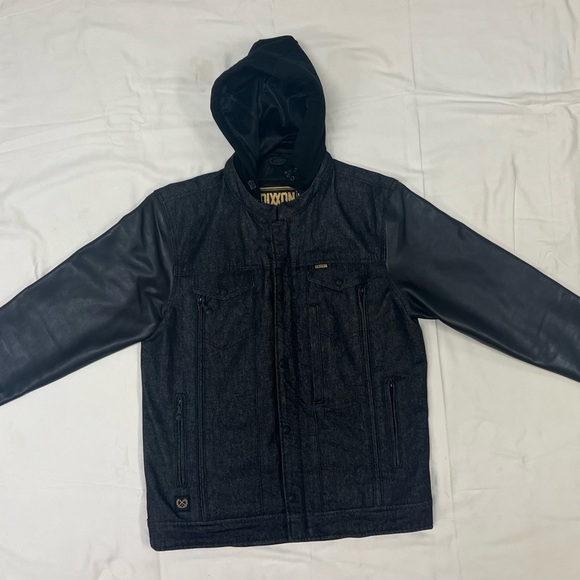 DIXXON - Dillinger Denim & Leather (Motorcycle) Jacket - Black Denim - Medium